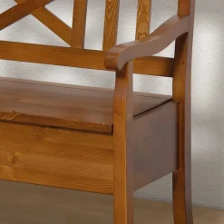 Holzbank Bistrita mit Truhe