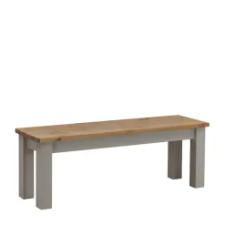 Holzbank Ziamora in Grau Kiefer massiv