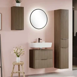 Holzdekor Badausstattung Set - Ucaida (vierteilig)