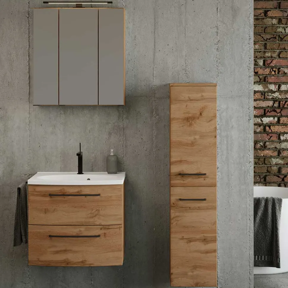 Holzdekor Badausstattung Möbel - Arazony (dreiteilig)
