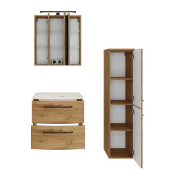 Holzdekor Badausstattung Möbel - Arazony (dreiteilig)