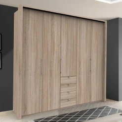 Holzdekor Kleiderschrank in Eiche Sägerau - Zayun