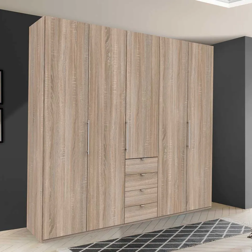 Holzdekor Kleiderschrank in Eiche Sägerau - Zayun