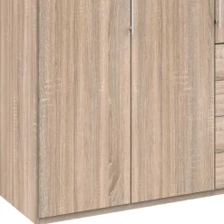 Holzdekor Kleiderschrank in Eiche Sägerau - Zayun