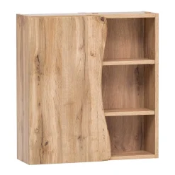 Holzoptik Bad Hängeschrank mit Baumkante - Tofias