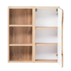 Holzoptik Bad Hängeschrank mit Baumkante - Tofias