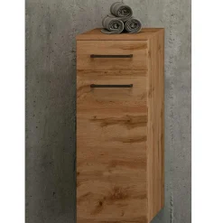 Holzoptik Bad-Unterschrank stehend oder hängend - Arazony