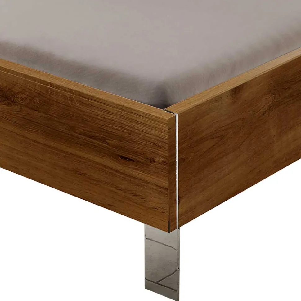 Holzoptik Bett in Plankeneiche - Dagidoyo