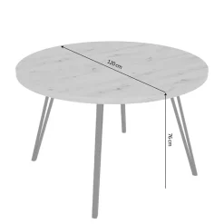 Holzoptik Esstisch in Wildeiche - Ludovico