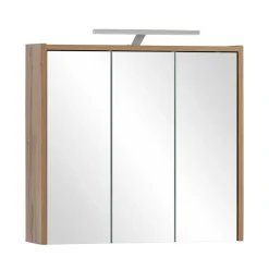 Holzoptik Spiegelschrank fürs Badezimmer - Nelorena