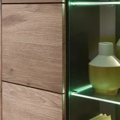 Holzoptik TV Anbauwand Set - Zelio (dreiteilig)