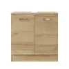 Holzoptik Waschbeckenschrank in Eiche - Habanna