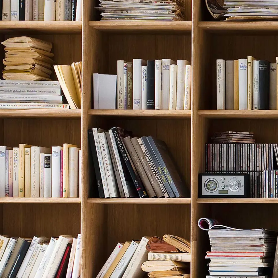 Holzregal Croconia aus Wildeiche Massivholz