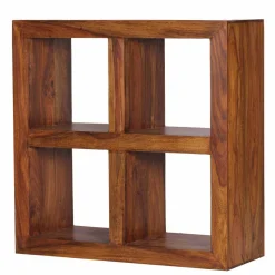 Holzregal massiv Hoslo quadratisches Design