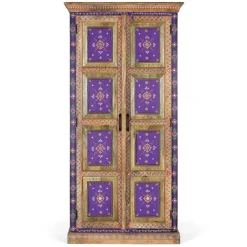 Holzschrank mit farbstarken Ornamentmustern - Ammie