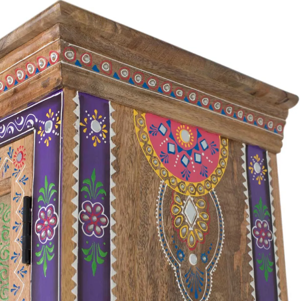Holzschrank mit farbstarken Ornamentmustern - Ammie