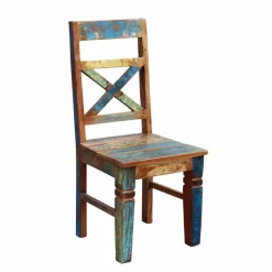 Holzstuhl Jamaica aus Recyclingholz (2er Set)