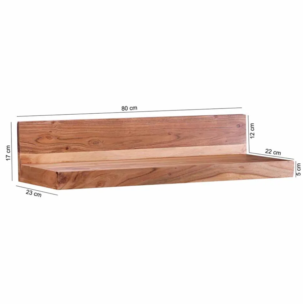 Holz-Wandboard Vislan in L-Form