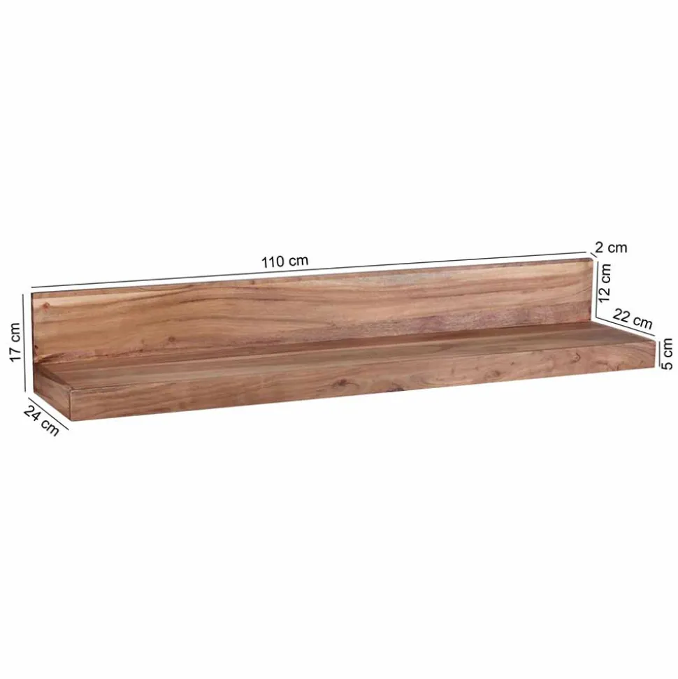 Holz-Wandboard Vislan in L-Form