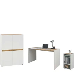 Home Office Einrichtung in Weiß - Nonessia I (dreiteilig)