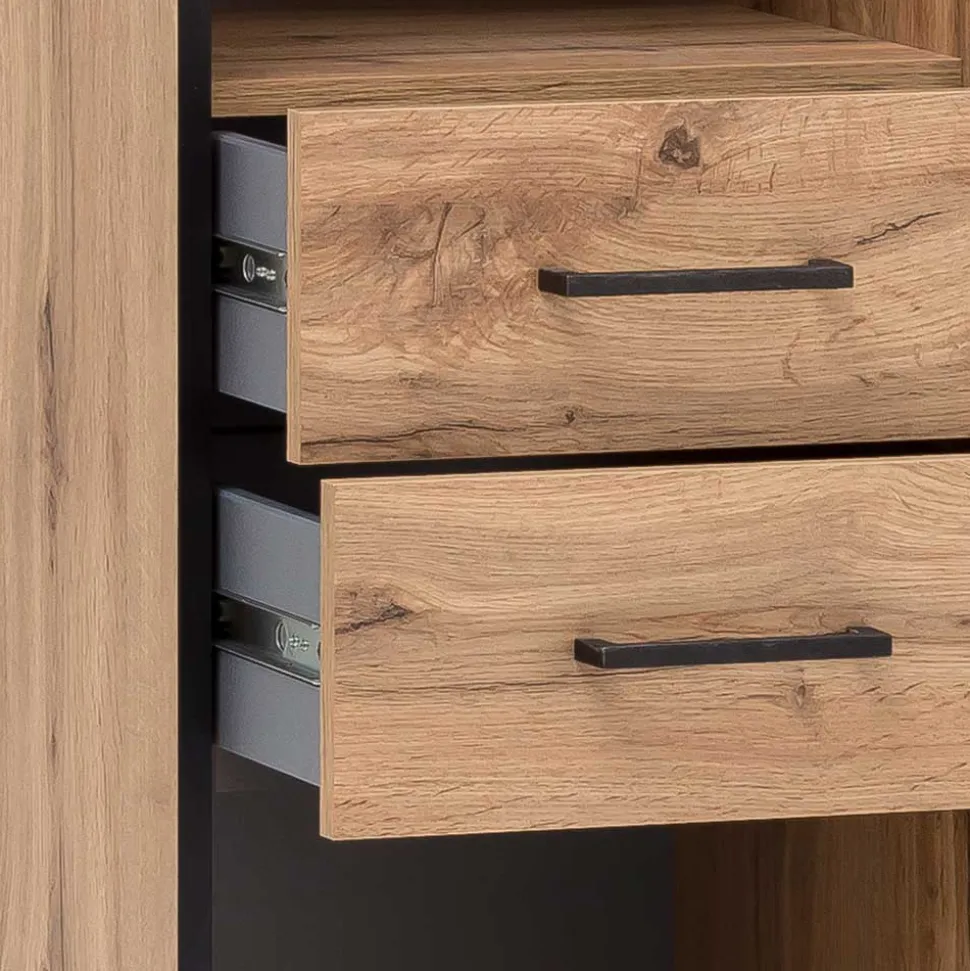 Home Office Regal in Eiche Optik - Zustic