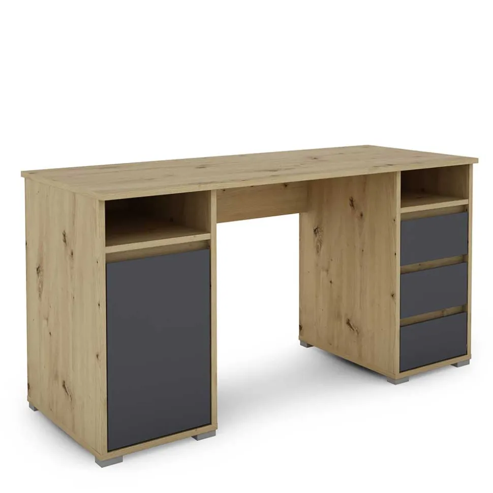 Home Office Schreibtisch zweifarbig - Castlon