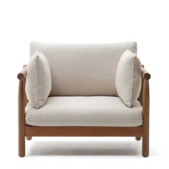 Indoor Outdoor Sessel in Cremefarben - Perconia