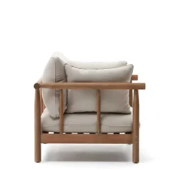 Indoor Outdoor Sessel in Cremefarben - Perconia