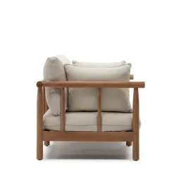 Indoor Outdoor Sofa in Cremefarben - Perconia