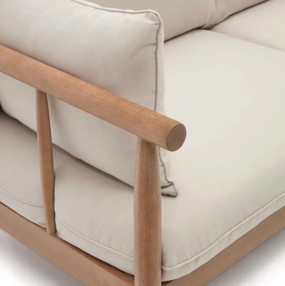 Indoor Outdoor Sofa in Cremefarben - Perconia