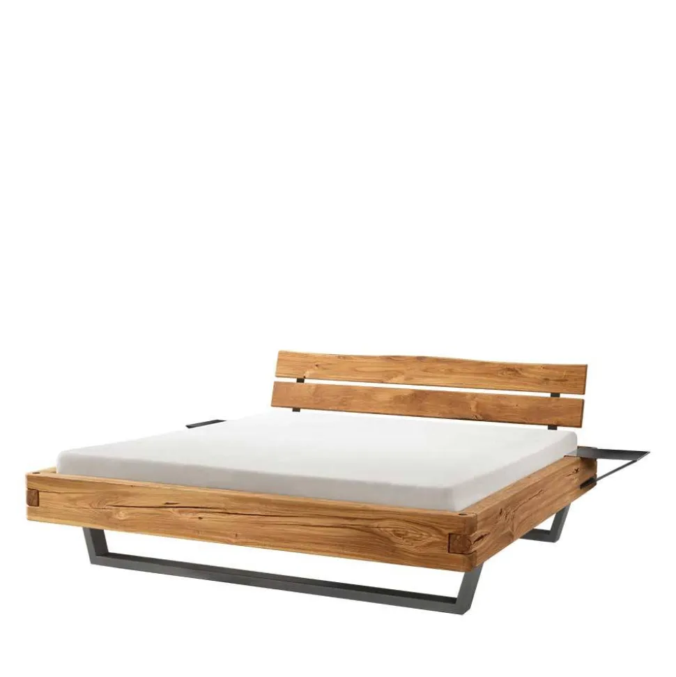 Industrial Balkenbett mit Metallkufen - Magie