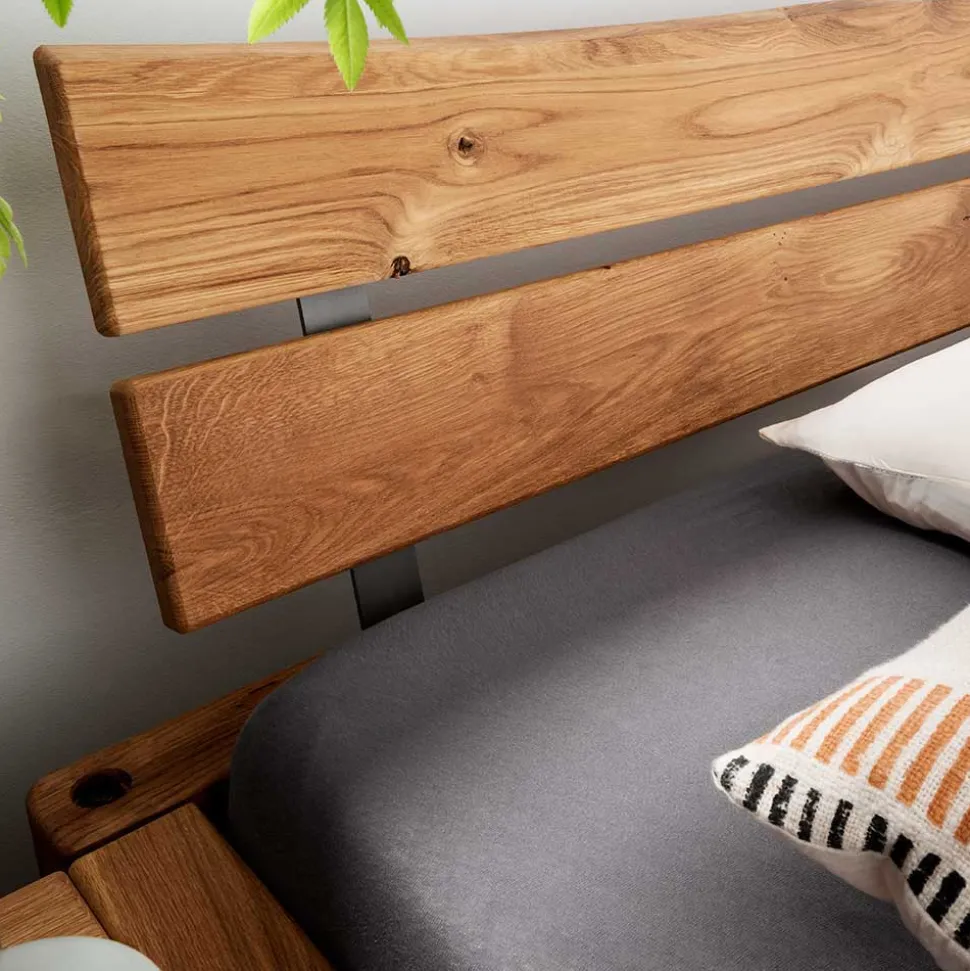 Industrial Balkenbett mit Metallkufen - Magie