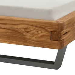 Industrial Balkenbett mit Metallkufen - Magie