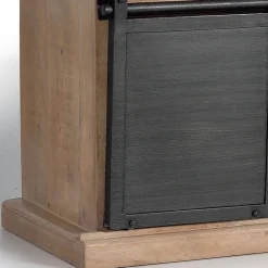 Industrial Chic TV Kommode mit Schiebetüren - Jantonia