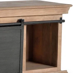 Industrial Chic TV Kommode mit Schiebetüren - Jantonia