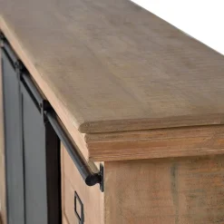 Industrial Chic TV Lowboard mit Schiebetüren - Jantonia