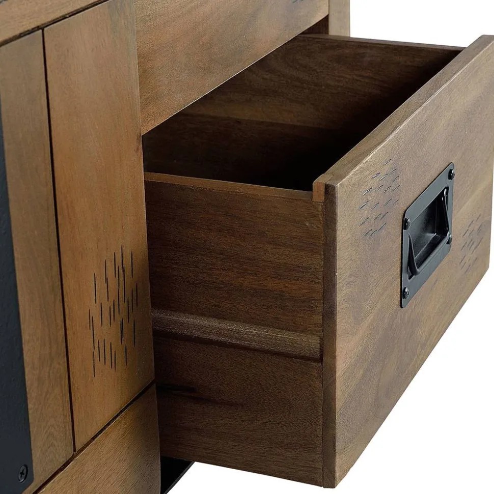 Industrial Design Bücherregal aus Mangoholz - Semian