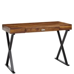 Industrial Design Schreibtisch aus Sheesham Holz - Apolon