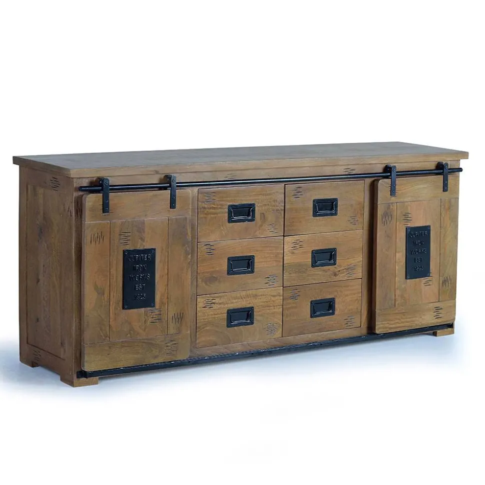 Industrial Design Sideboard aus Mangoholz - Semian