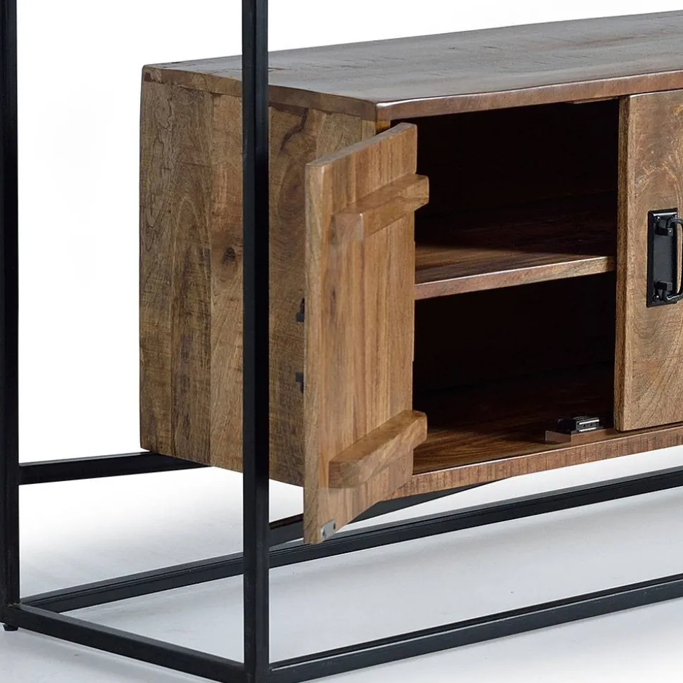 Industrial Design Sideboard aus Massivholz - Olmidava