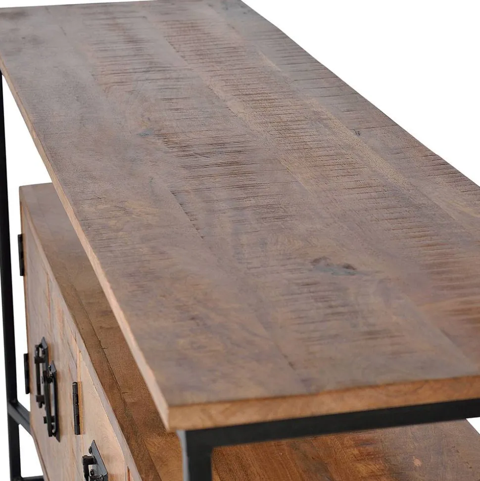 Industrial Design Sideboard aus Massivholz - Olmidava