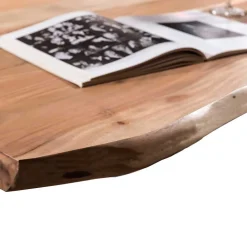 Industrial Esstisch mit Baumkante Akazie - Hovalta