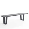 Industrial Esstischbank in Akazie Grau - Facanella