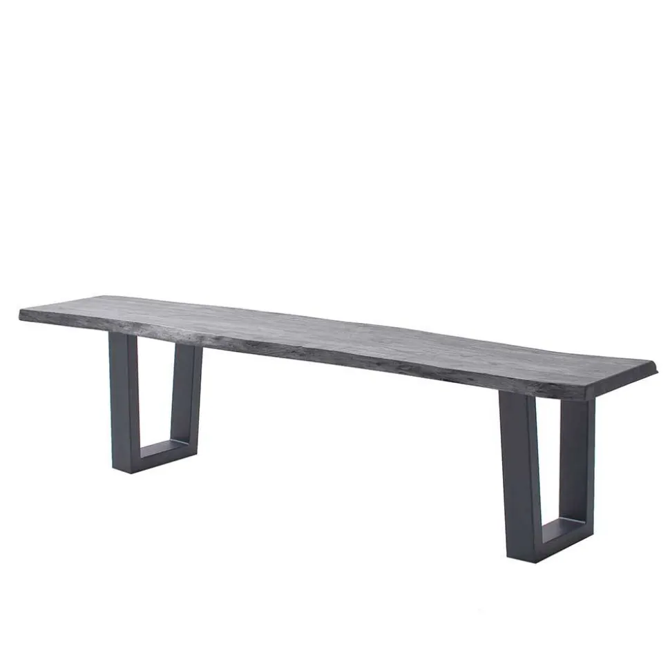 Industrial Esstischbank in Akazie Grau - Facanella