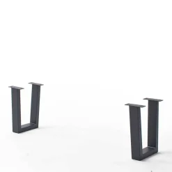 Industrial Esstischbank in Akazie Grau - Facanella