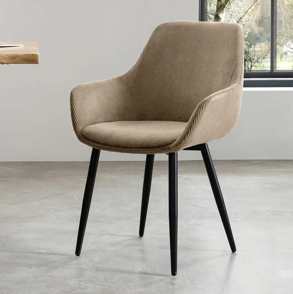 Industrial Esstisch-Gruppe Set - Miriam (fünfteilig)