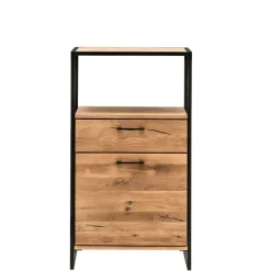 Industrial Highboard aus Wildeiche und Stahl - Ingbo