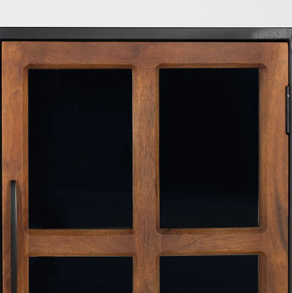 Industrial Kommode mit Glastüren - Hayato