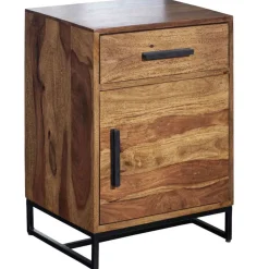 Industrial Nachtschrank mit Schublade und Tür - Vacca