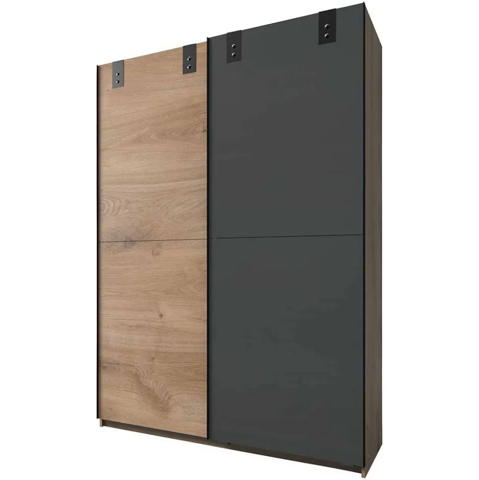 Industrial Schiebetürenschrank zweifarbig - Janeiro